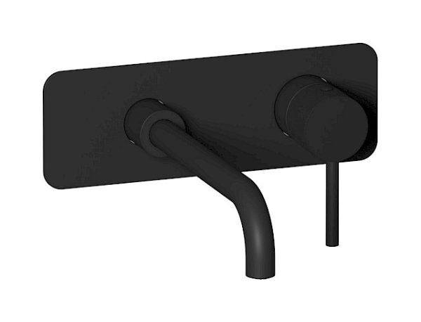 Miscelatore lavabo incasso colore nero opaco serie industria ib