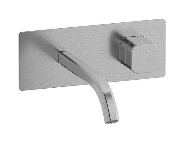 Miscelatore lavabo incasso colore nickel spazzolato serie elio Ib
