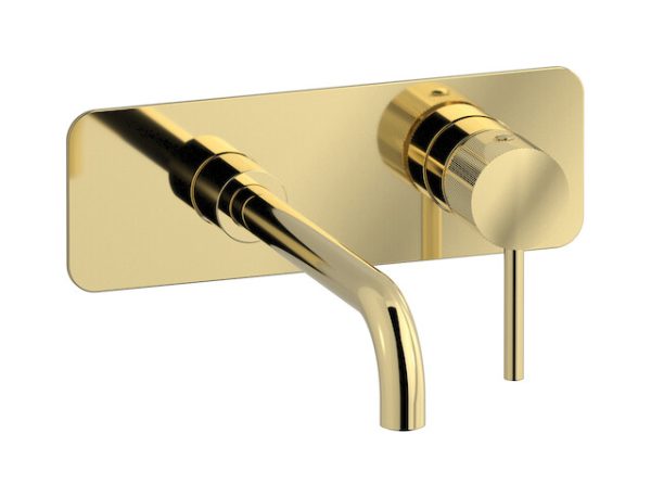 Miscelatore lavabo incasso colore oro serie Industria ib