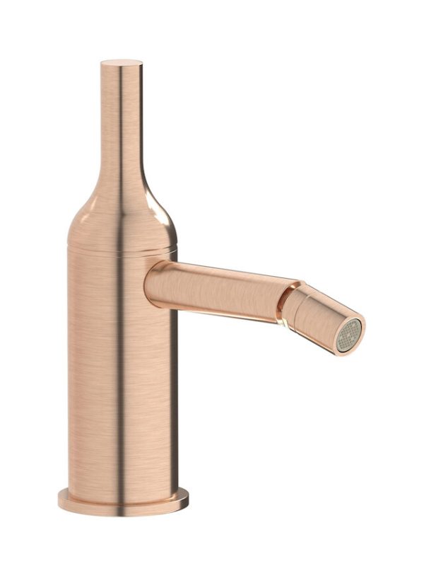 Miscelatore monoforo bidet colore rosa spazzolato serie Batlò ib