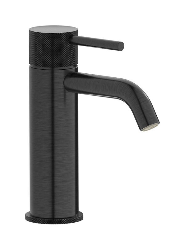 Miscelatore monoforo lavabo colore nero spazzolato serie Industria ib