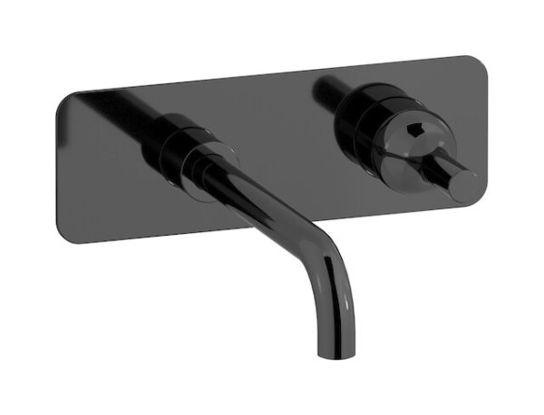 Miscelatore monoforo lavabo incasso colore nero serie Batlò ib