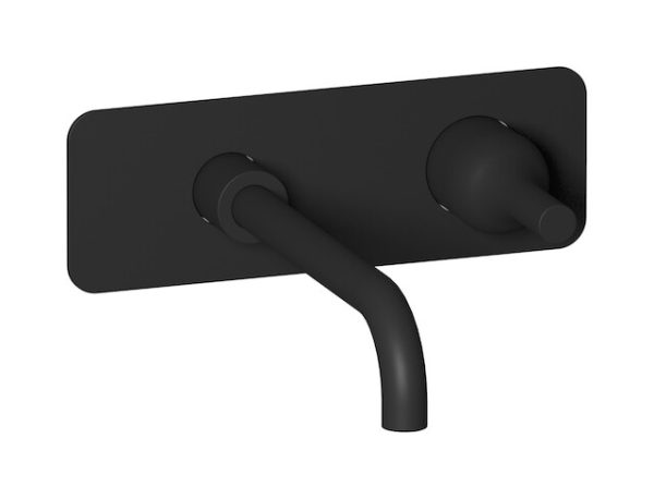 Miscelatore monoforo lavabo incasso colore nero opaco serie Batlò ib