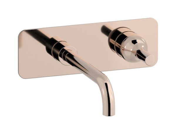 Miscelatore monoforo lavabo incasso colore rosa serie Batlò ib