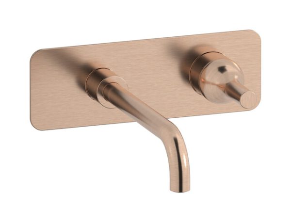 Miscelatore monoforo lavabo incasso colore rosa serie Batlò ib