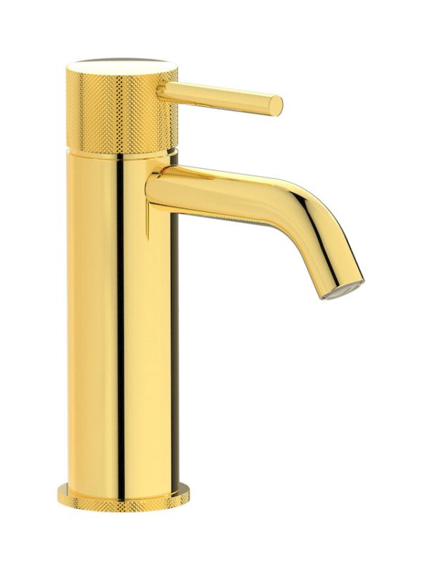 Miscelatore monoforo lavabo colore oro serie Industria ib