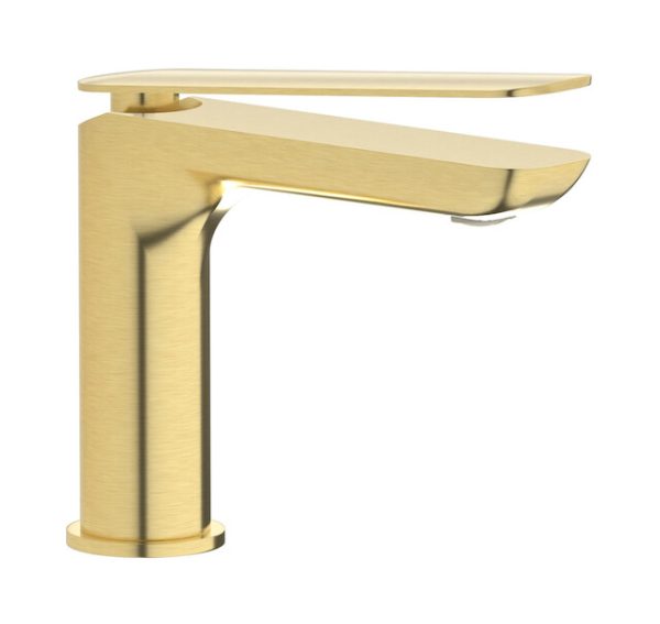 Miscelatore monoforo lavabo colore oro inglese spazzolato serie K2 Ib