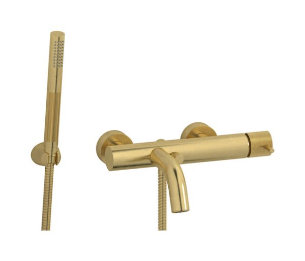 Miscelatore vasca con doccetta colore oro serie Industria IB