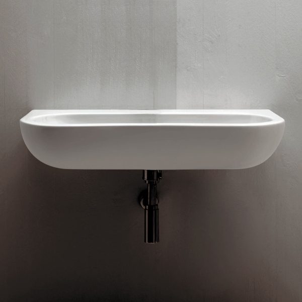 Lavabo sospeso colore bianco serie nuvola azzurra