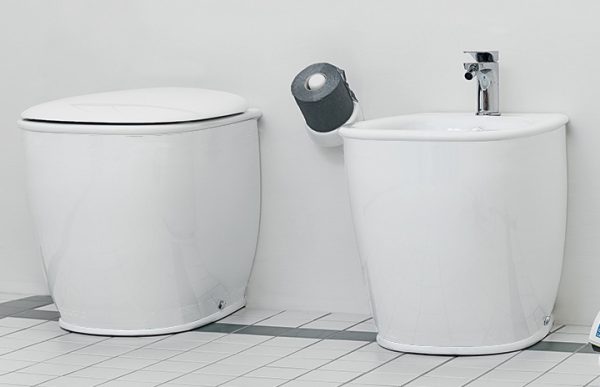 Vaso filomuro colore bianco serie atelier art ceram