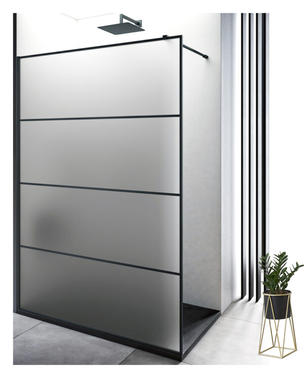 Box Doccia Walk In vetro satinato 6mm H200 Cammarata - Impalli