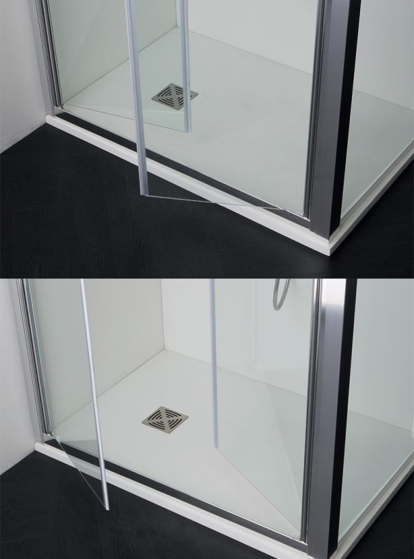 Box doccia a Nicchia ante Saloon Vetro 6mm H200 cromo FPSL TAMANACO