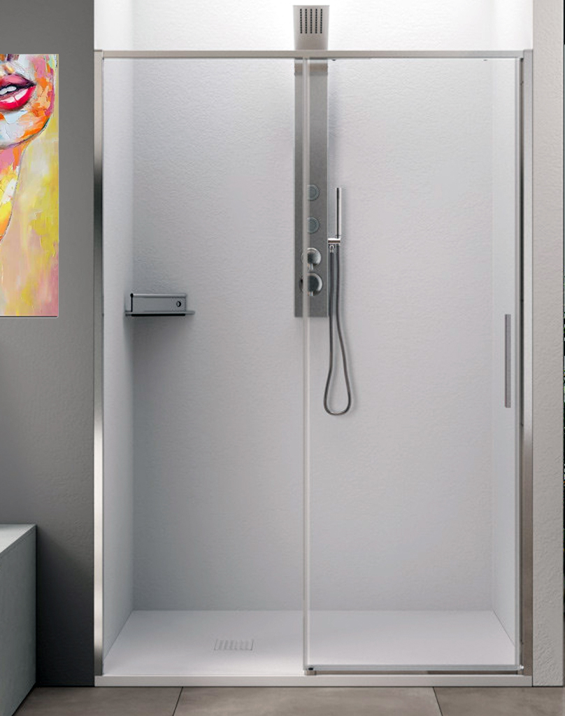 Box Doccia a nicchia scorrevole Vetro Trasparente 6mm H200 - STYLE Impalli
