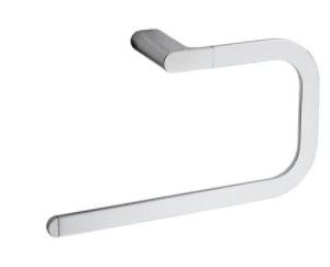 Partasalviette ad anello a parete Colore Nickel Spazzolato Serie MITO Inda