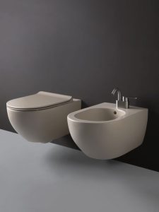 Vaso sospeso goclean® Colore Argilla APP Flaminia
