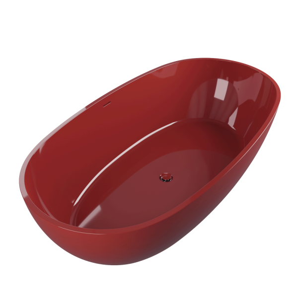 vasca da bagno 176cm colore Rosso Cuoio APP Flaminia