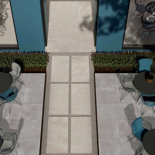 Gres Porcellanato Effetto cemento per pavimenti e rivestimenti Colore Almond e Ash Serie ICON Saime