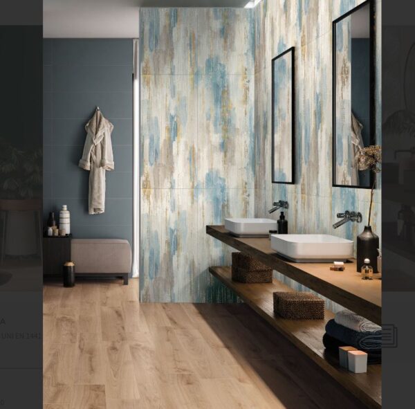 Ambientazione Piastrelle Barrel Effetto Legno - Musis Ceramiche