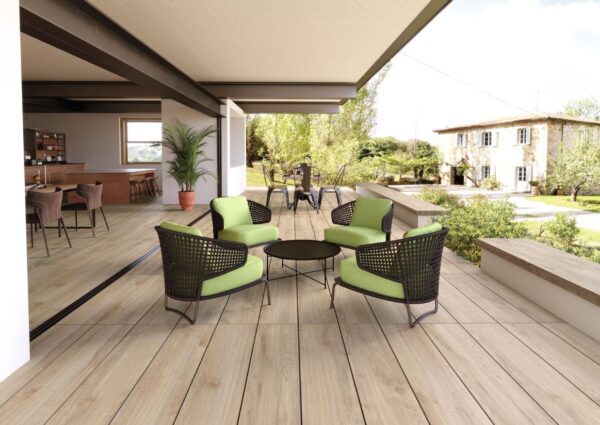 Ambientazione Piastrelle Barrel Effetto Legno - Musis Ceramiche