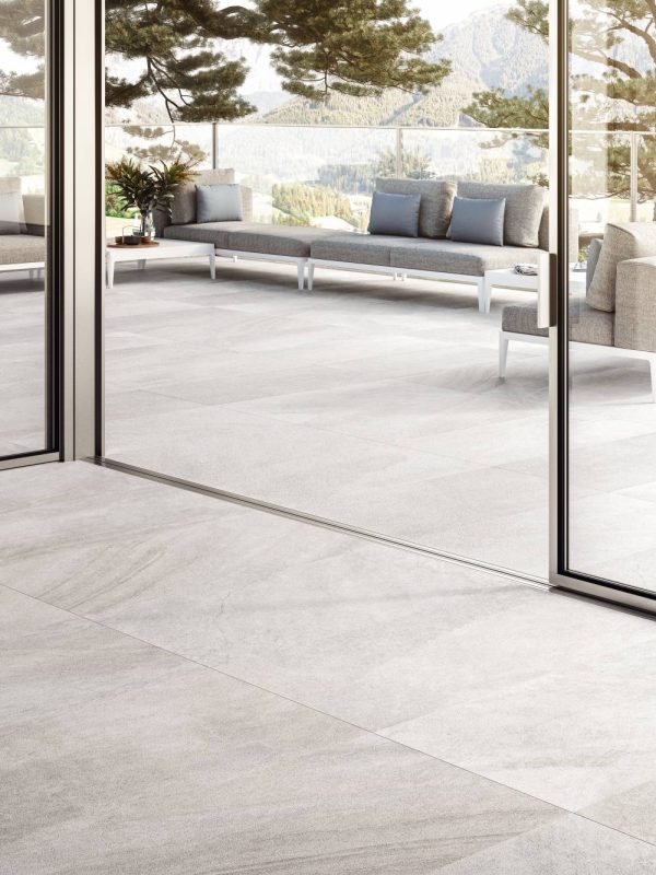 Piastrelle effetto marmo-pietra per pavimenti e rivestimenti Colore White Serie BLENDED Refin