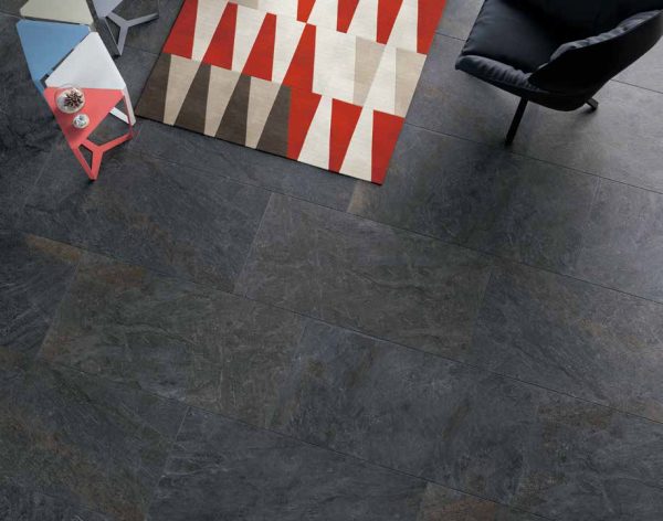 Piastrelle effetto pietra pavimenti e rivestimenti Colore Dark Serie DOLOMITE Monocibec