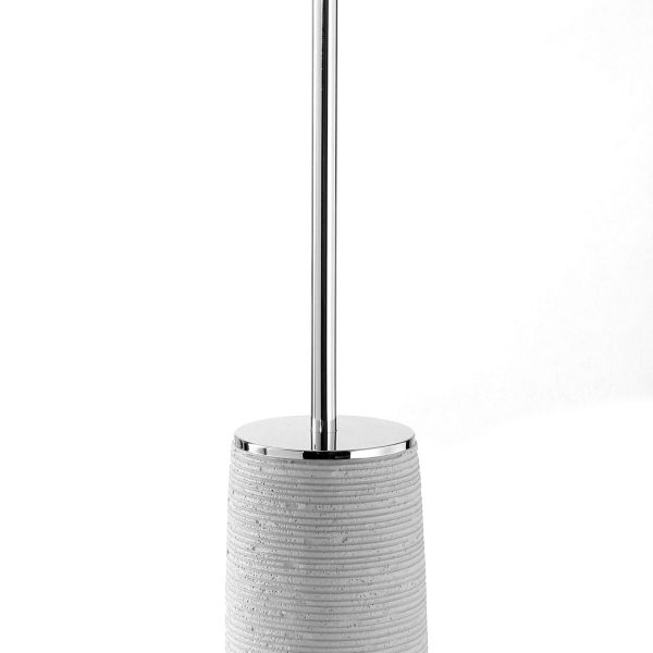 Portascopino da appoggio Colore Bianco Serie GEMINI Gedy