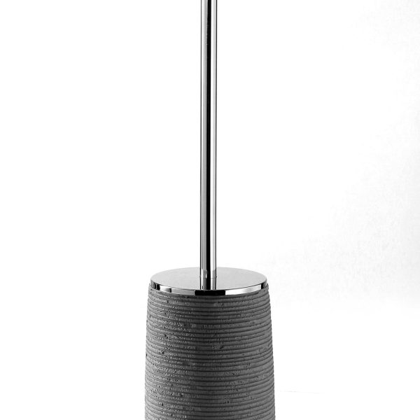 Portascopino da appoggio Colore Grigio Serie GEMINI Gedy