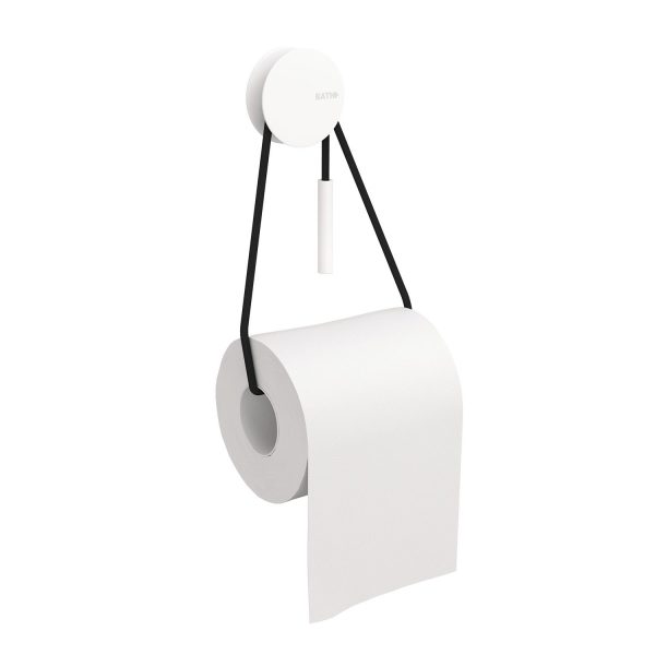 Portarotolo a muro Colore Bianco Nero Serie DIABLO Cosmic
