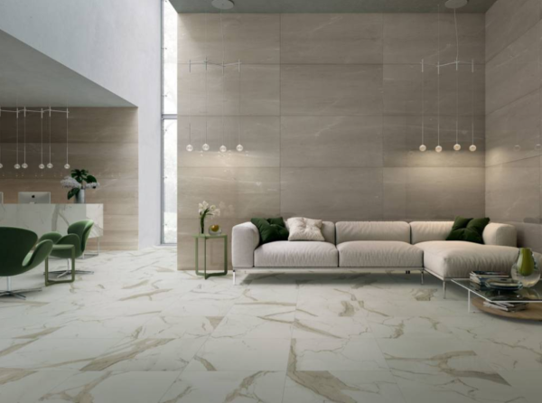 Gres Porcellanato effetto marmo per pavimenti e rivestimenti Serie PRESTIGIO Refin