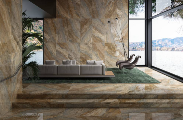 Gres Porcellanato effetto marmo per pavimenti e rivestimenti Serie PRESTIGIO Refin