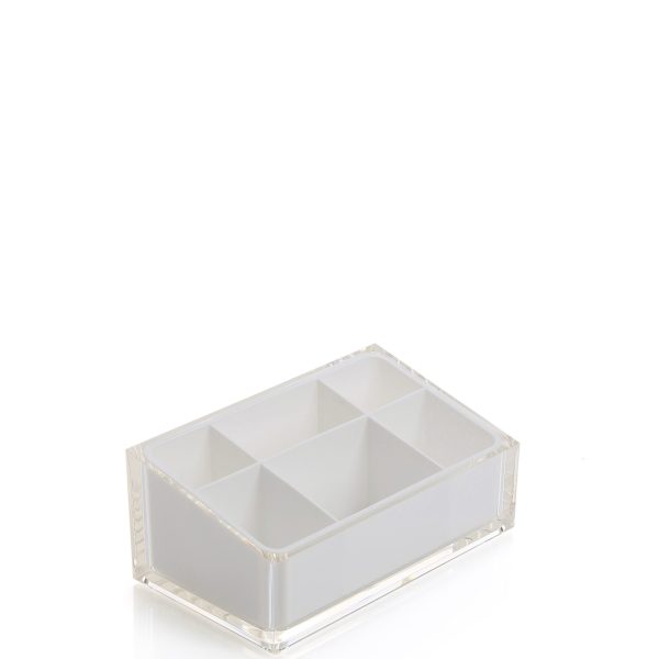 Portatrucchi da Appoggio Colore Bianco Serie RAINBOW Gedy