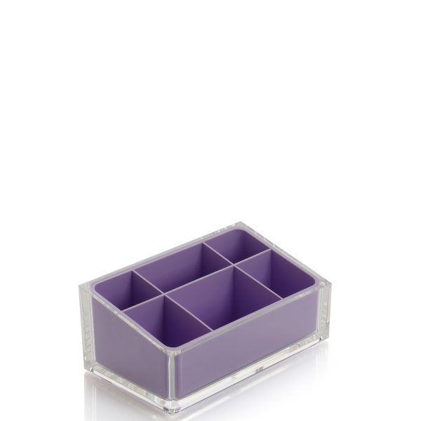 Portatrucchi da Appoggio Colore Lilla Serie RAINBOW Gedy