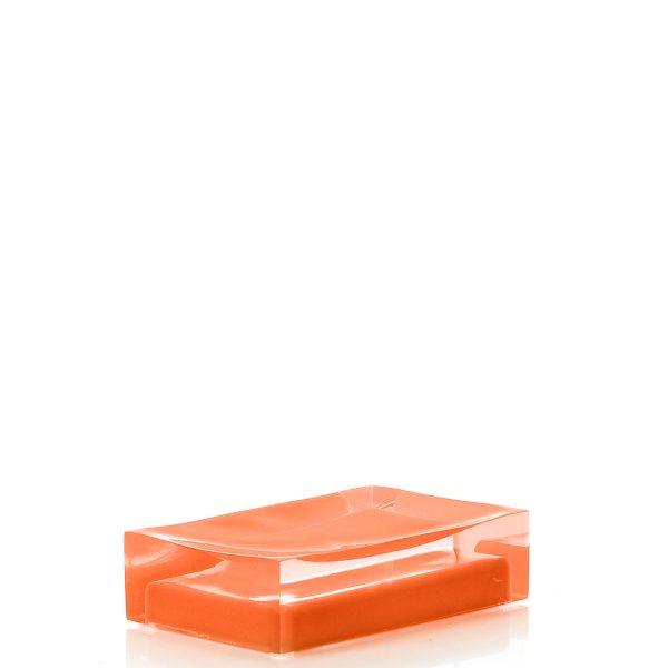 Portasapone da Appoggio Colore Arancio Serie RAINBOW Gedy