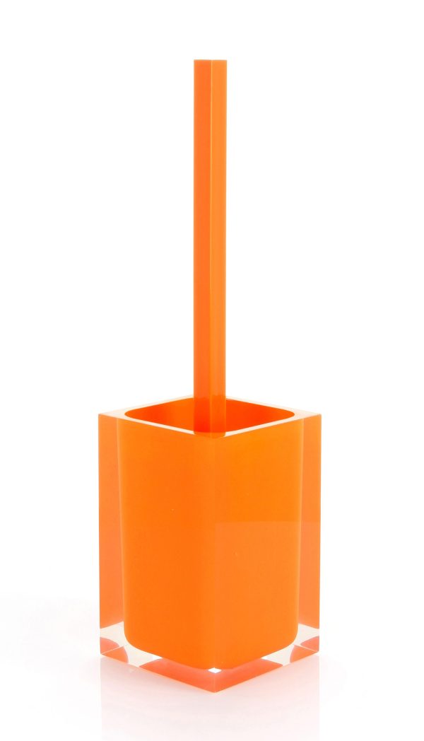 Portascopino da appoggio colore arancio Serie RAINBOW - Gedy