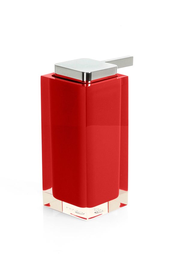 Dosasapone da Appoggio Colore Rosso Serie RAINBOW Gedy