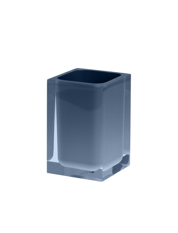 Portaspazzolino da appoggio colore blu petrolio Serie RAINBOW Gedy