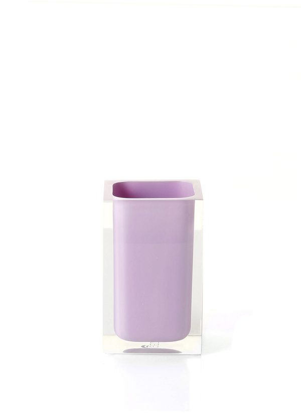 Portaspazzolino da appoggio colore lilla Serie RAINBOW Gedy