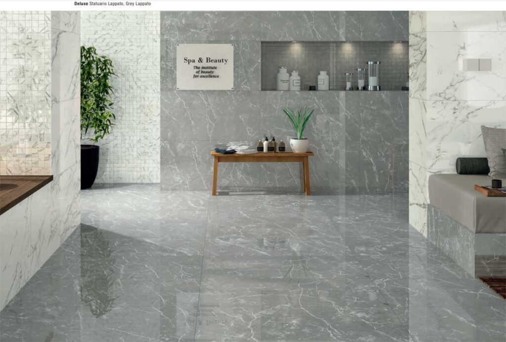 gres porcellanato Deluxe Statuario Grey Lappato