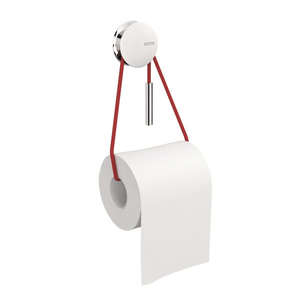 Portarotolo a muro Colore Cromo Rosso Serie DIABLO Cosmic