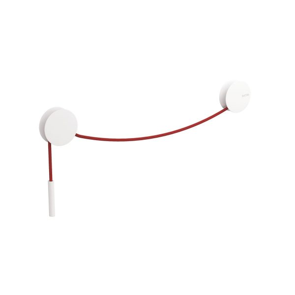 Portasalviette a muro corda colore Bianco Rosso Serie DIABLO Cosmic