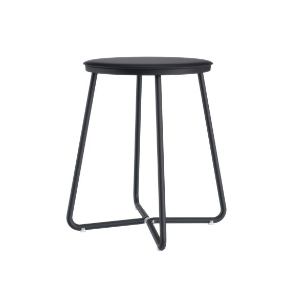 Sgabello Colore Nero Satinato Serie GEYSER Cosmic