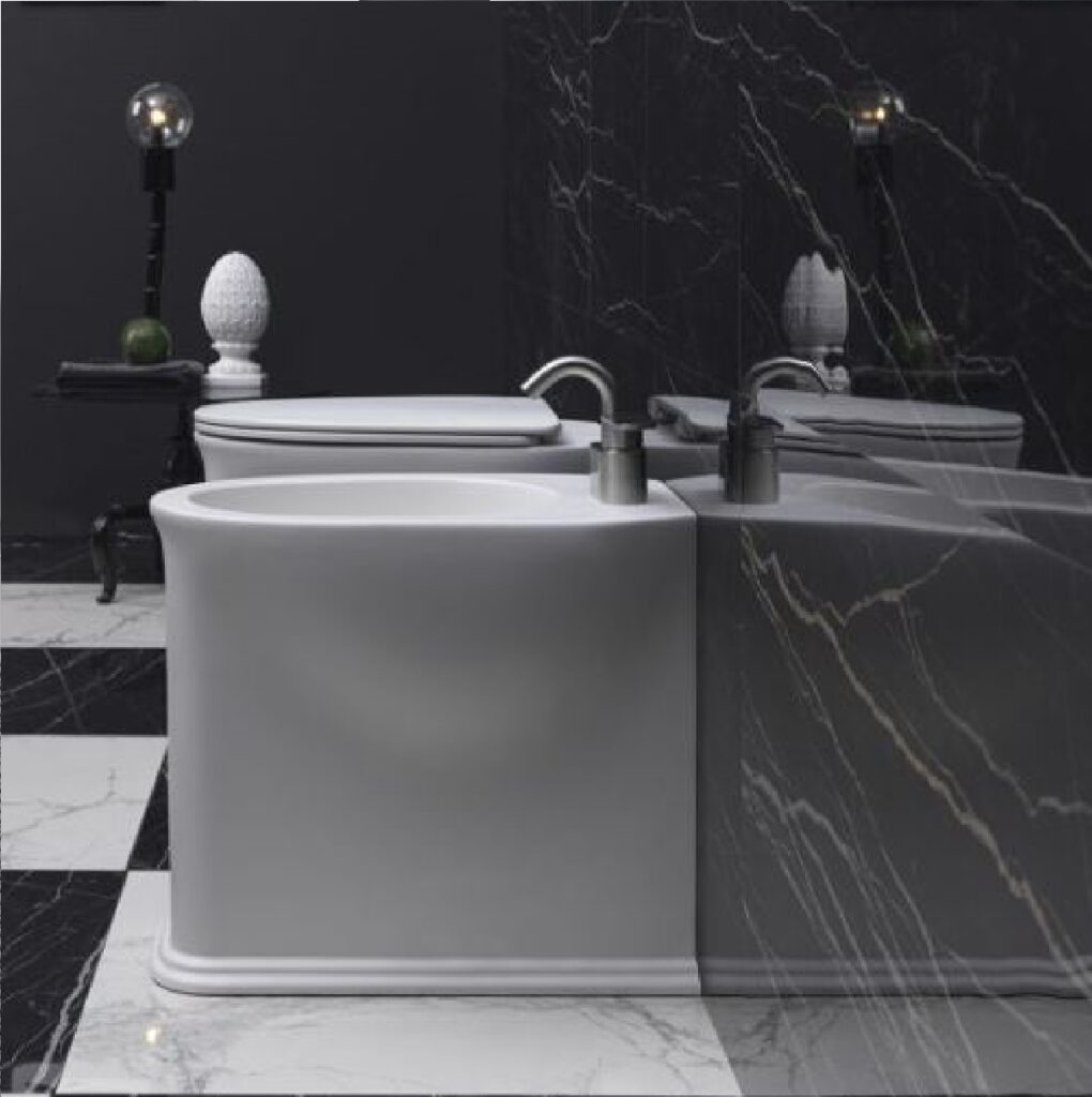 Bidet filomuro bianco Serie Nido Hatria