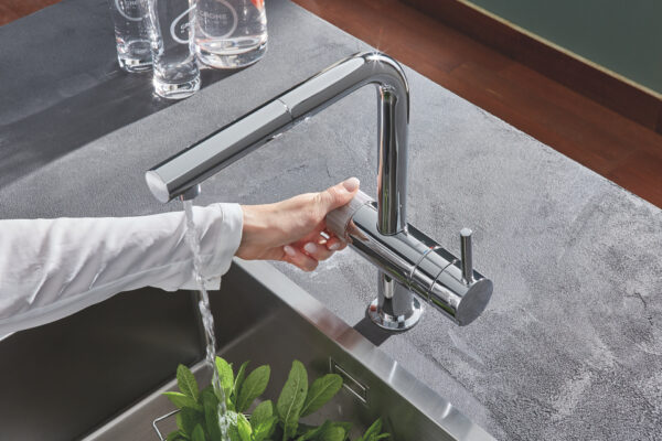Miscelatore lavello Grohe Blue Pure Canna Estraibile Cromo - Ambientazione - 2
