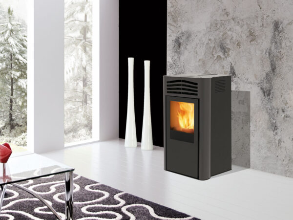 Stufa a Pellet grigia 7,2kw Prima - Italiana Camini