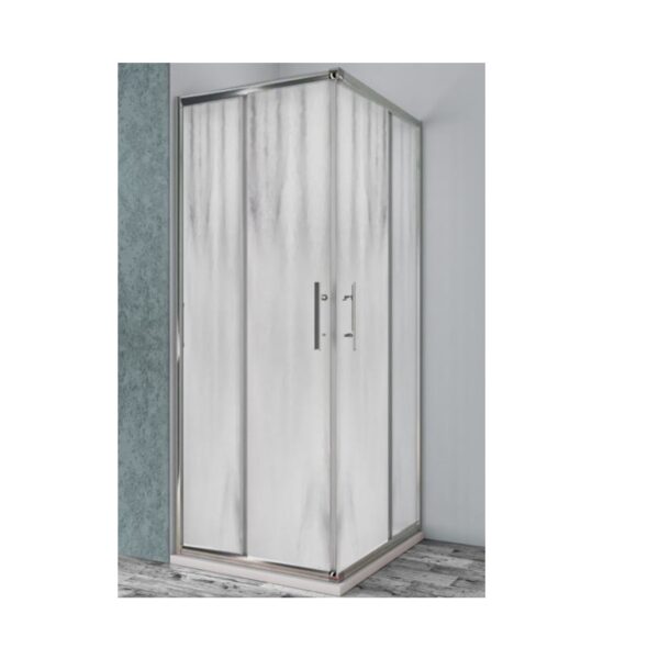 Box Doccia Angolare Scorrevole Milano - Vetro Cincillà