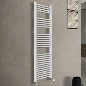 Scaldasalviette in acciaio bianco 1230x500 Elvia - Magma