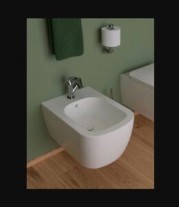 PY218_Bidet sospeso Bianco Lucido Play - Flaminia