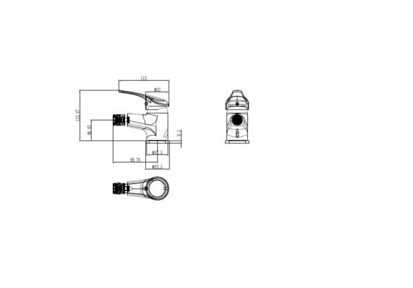 Scheda Tecnica Miscelatore Bidet cromo Alice Impalli