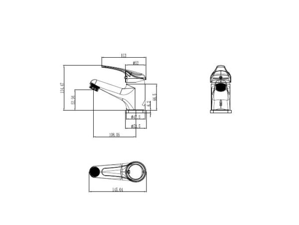 Scheda Tecnica Miscelatore Lavabo cromo Alice Impalli