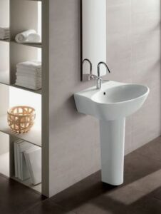 Colonna in ceramica per lavabo Nido - bianco Lucido - Hatria